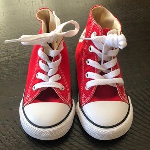 Red Converse Toddler Size 7